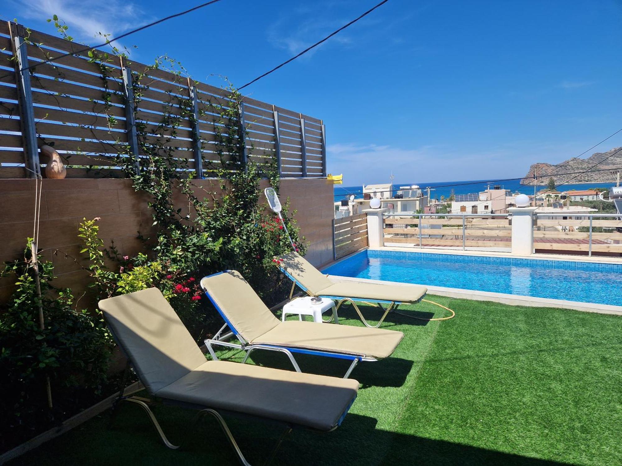 Claudia Villa 2 Agia Marina  Bagian luar foto